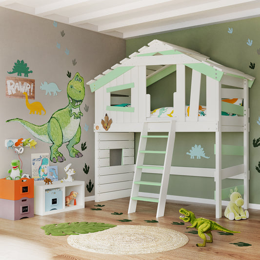 Bunk bed "ALPIN CHALET" in green