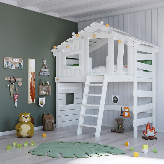 Bunk bed "ALPIN CHALET" in white